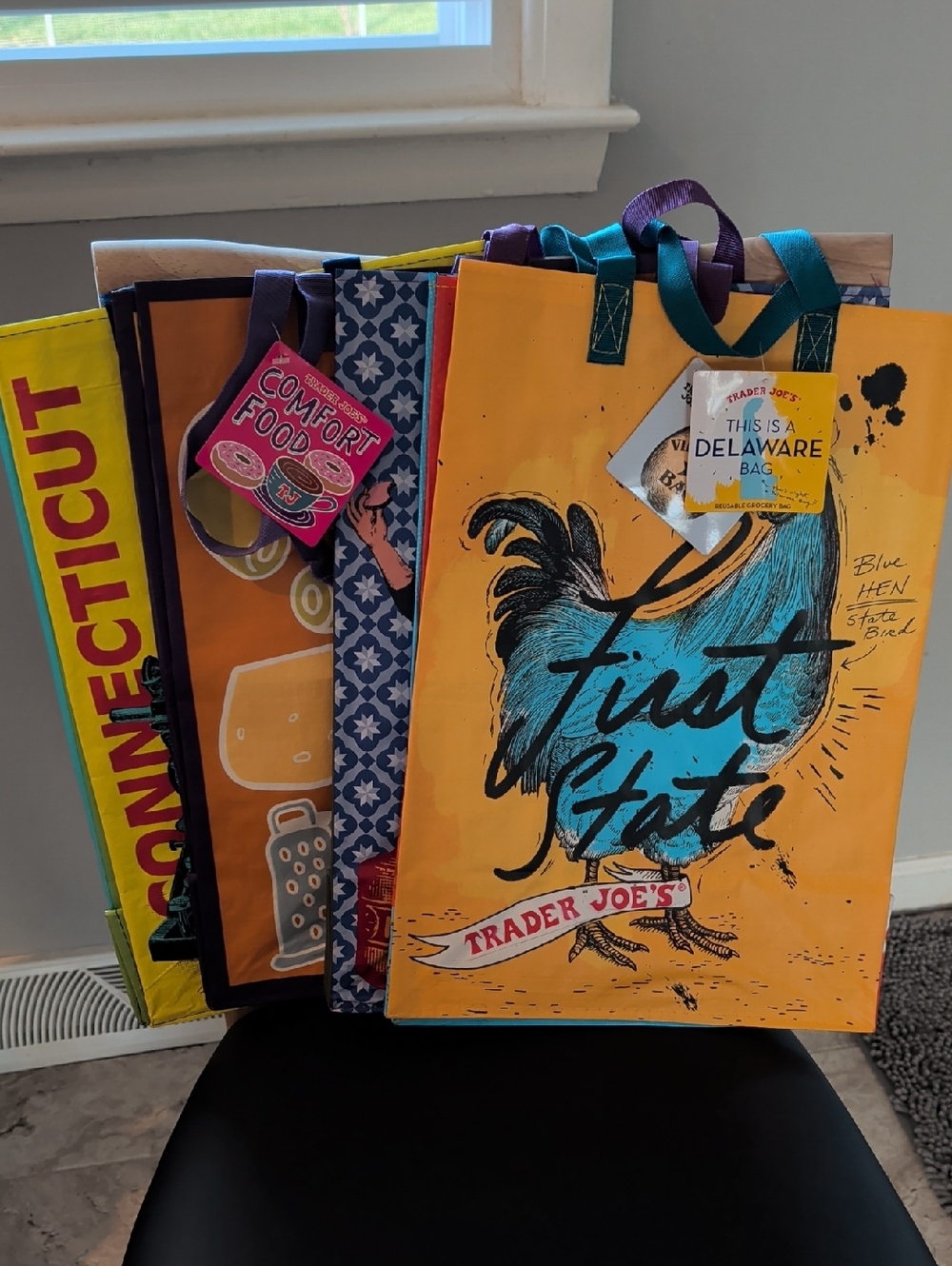 Trader Joe's Reusable Shopping Bags (Lot Of Four) NWT